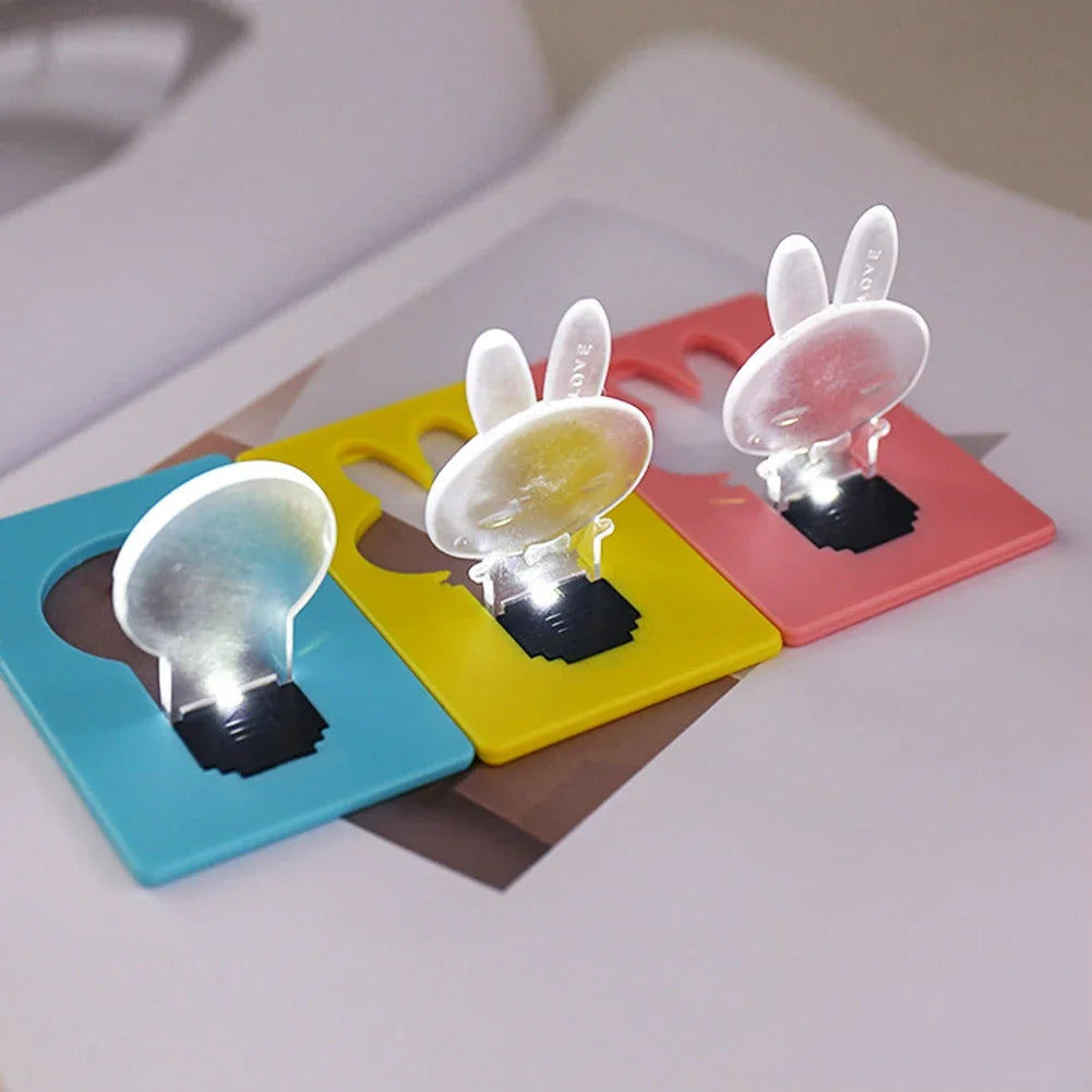 2-in-1 Card Phone Stand with LED Night Light | Ultra-Slim
