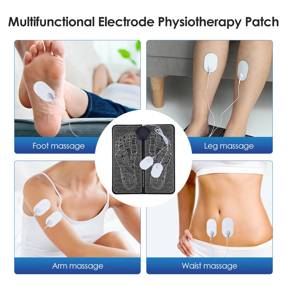 EMS Foot Massager Mat | 8 Modes, 19 Levels & Remote Control