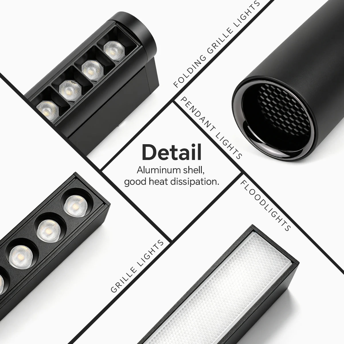 LED Magnetic Track Light Rail Spotlight Lamp Dimmable Ultra Thin Indoor Surface Mounted Lighting Wall Celing Light Rail-8mm Oasis Select