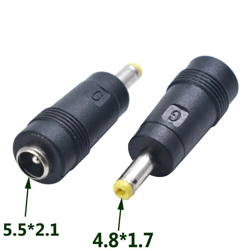 DC 5.5x2.1mm Female Jack Connectors to DC 4.0*1.7mm 3.5*1.35mm 4.8*1.7mm 7.9*5.5mm 6.3*3.0mm Male Plug Power Adapter Connector Oasis Select 4.8x1.7 to 5.5x2.1 1 PCS