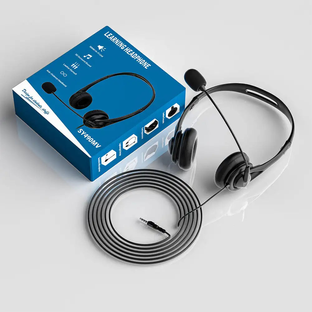 Fanmuran Wired Call Center Headset 3.5mm USB with Mic