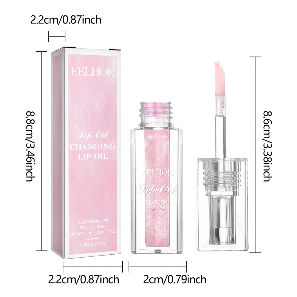Color Changing Lip Oil Fades ＆ Smoothes Fine Lines On The Lips Moisturizes ＆ Prevents Dryness ＆ Cracking Color Changing Lip Care Oasis Select