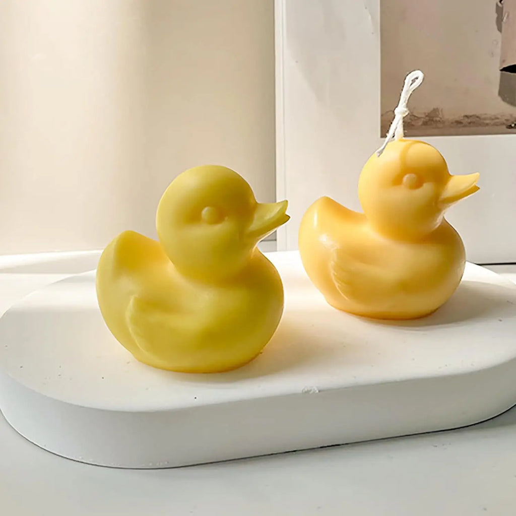 3D Duck Aromatherapy Candle Silicone Mold Handmade Soap DIY Duck Ice Hockey Gypsum Ornament Resin Mould Oasis Select