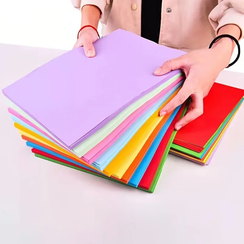 50pcs/100pcs Color A4 Paper 10 Color Copy Paper Printing Paper Color Hand Folding Paper Oasis Select