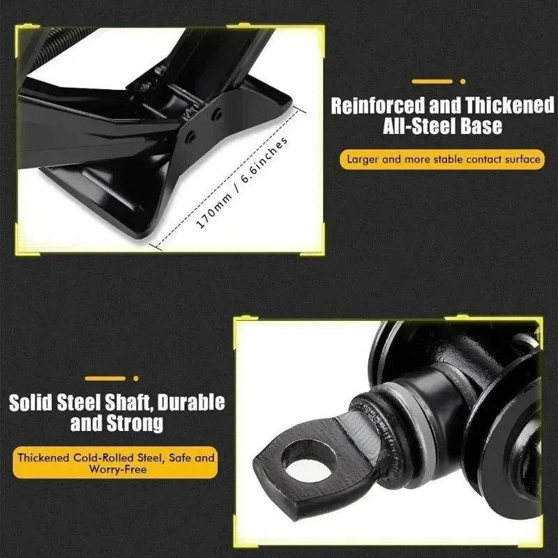 Hand Cranked Scissor Jack 08T 1T 2T Portable Labor Saving Car Jack Car Repair Tire Replacement Special Tool for SUV Oasis Select