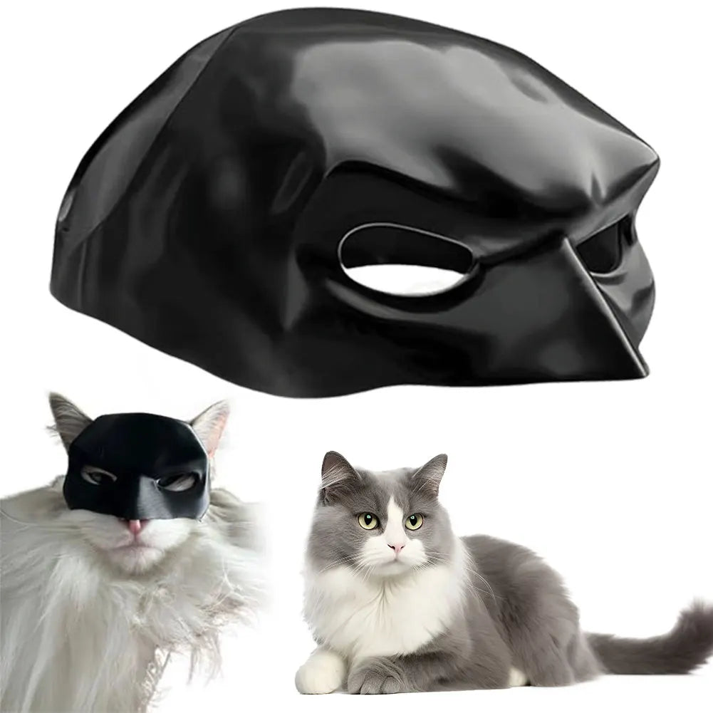 Bat Cat Half Face Mask | Halloween Cosplay Pet Costume