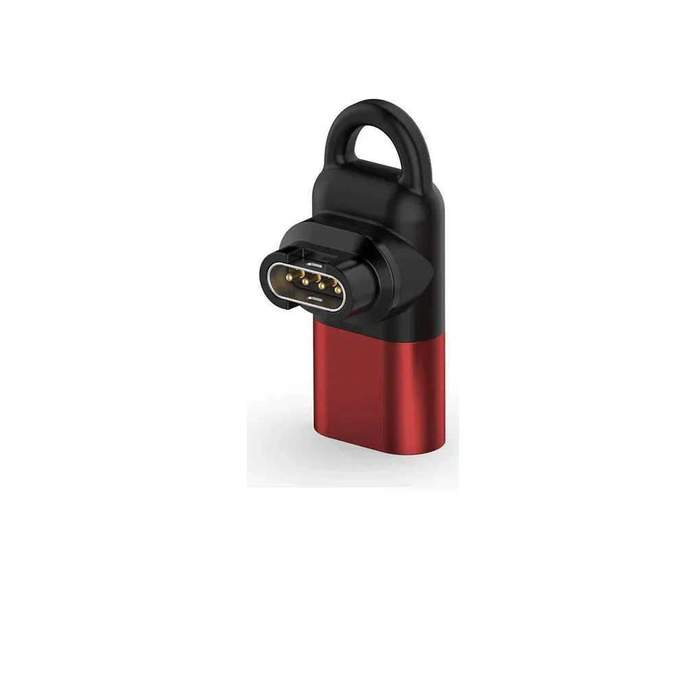 Type-C Charger Adapter for Garmin Fenix 7 8 Forerunner Instinct Smartwatch Charger Adapter Oasis Select Q1 Red Type-C