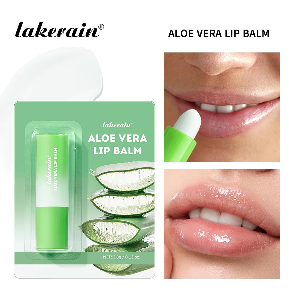 Natural Aloe Vera Lipstick Long-Lasting Refreshing Moisturizing Daily Care Lip Balm Fade-Resistant Nourishing Lip Care Oasis Select lip balm