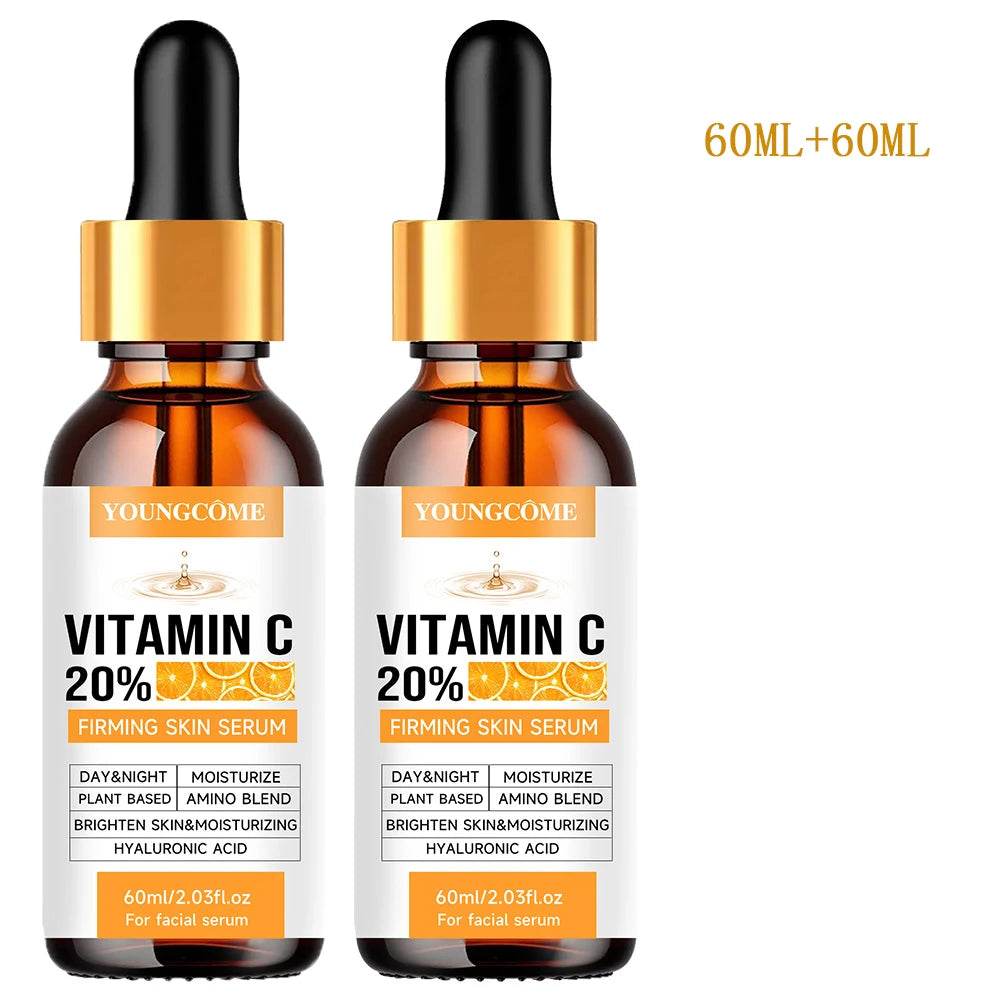 YOUNGCOME Premium 20% Vitamin C Serum For Face with Hyaluronic Acid, Retinol - Boost Skin Collagen, Anti Aging & Wrinkle Facial Oasis Select 60ml 2pcs