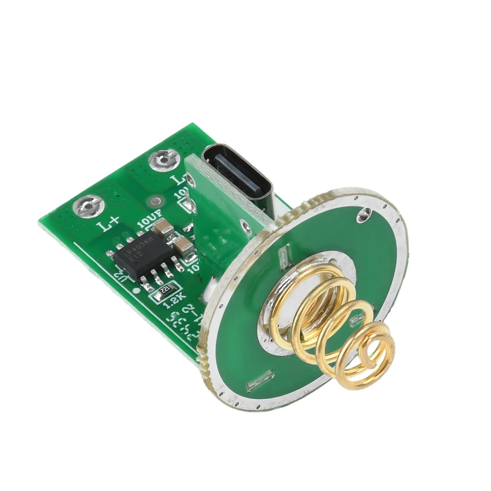 3-4.2V LED Drive Board Type-c Micro USB Charging Flashlight Drive Switch PCB Circuit Board DIY Light Kit for 18650 26650 Battery Oasis Select
