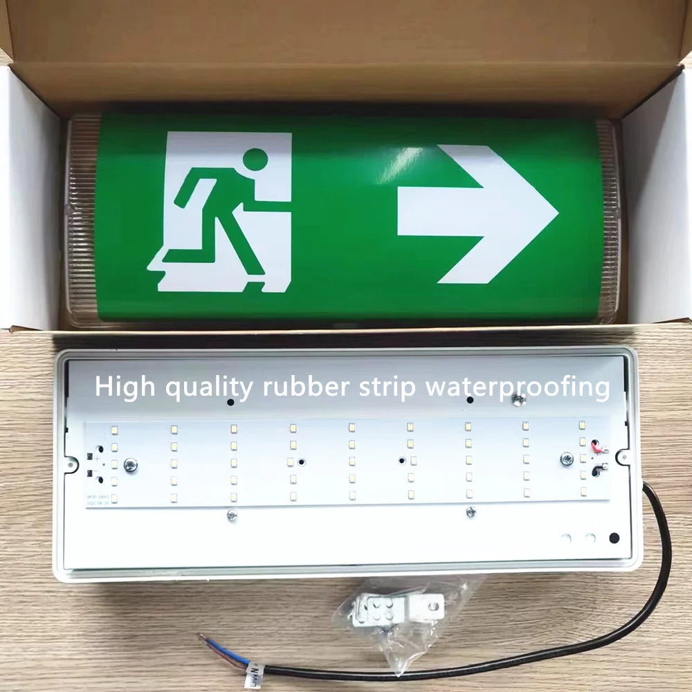 SHINEKNOT IP65 LED Emergency Exit Light – 24Hr 100-280V