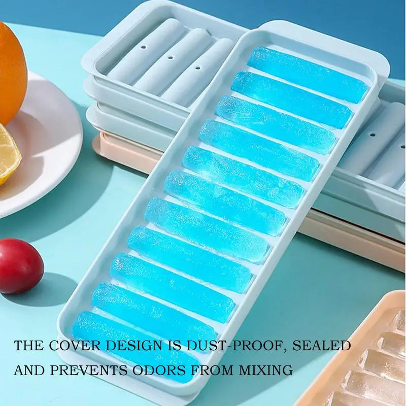 Ice Tray Long Ice Bar Mould Chilled Beverage Accessories Cold Drink Making Tool Ice Bar Maker with Lid Iced Beverage Making Tool Oasis Select