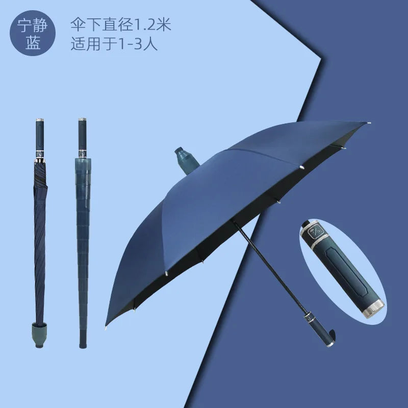 Waterproof umbrella double automatic plus large car umbrella with cover special umbrella for rainstorm Oasis Select Blue