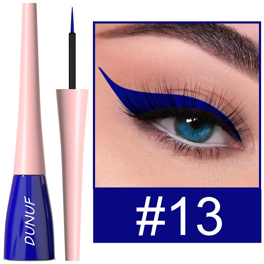 DUNUF 1 Pcs Waterproof Long-Wearing Liquid Eyeliner - Smudge-Resistant, Transfer-Proof, Perfect For Creating Dramatic Looks Oasis Select 13