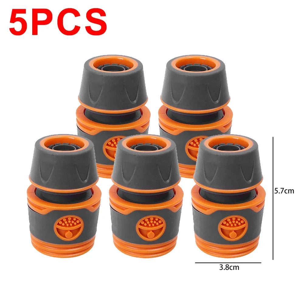 10/1PCS Garden Hose Quick Connector Faucet Extender Hose Connection Joint Garden Water Pipe Connectors Watering Pipe Fittings Oasis Select SGLJ-5PCS 1/2''