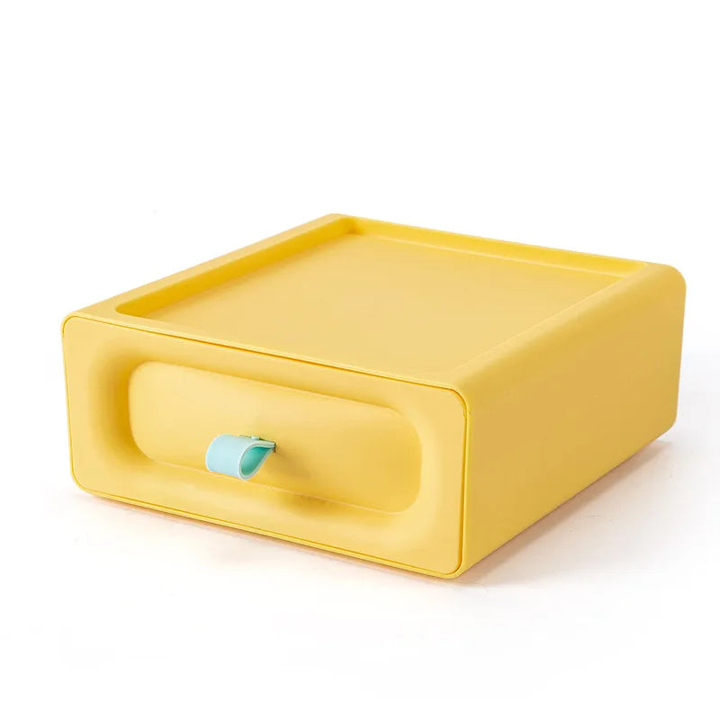 Drawer Style Desktop Storage Box, Storage Box, Multifunctional Office Desk Storage Box, Organizing and Accommodation Storage Box Oasis Select YELLOW