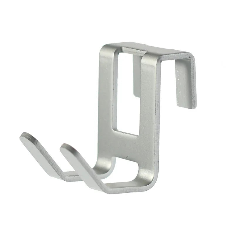 1pcs Space aluminum door hook H shape Hanging Bathroom kitchen Storage rack shower towel bag tableware Organize Hardware Oasis Select