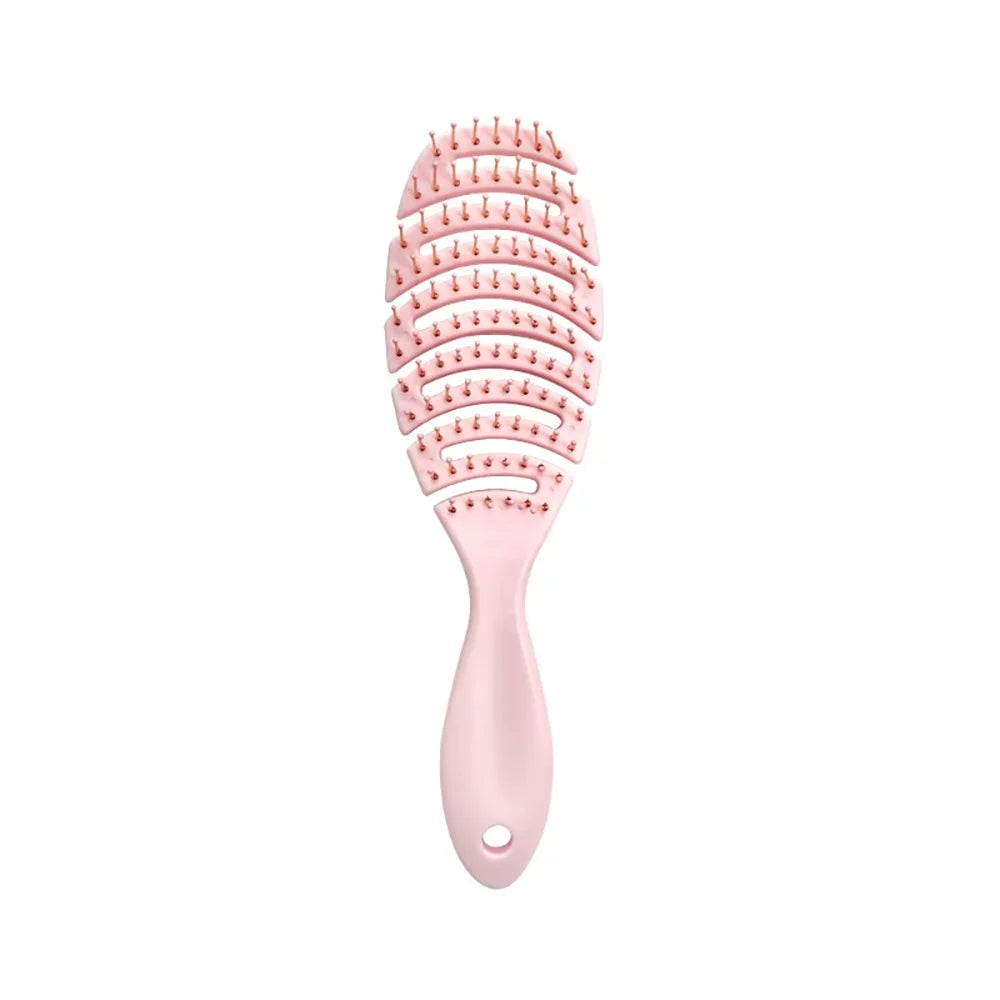 Hollow Detangling Hair Brush – Anti-Static Scalp Massage Comb Detangling Hair Brush Oasis Select M32-Pink