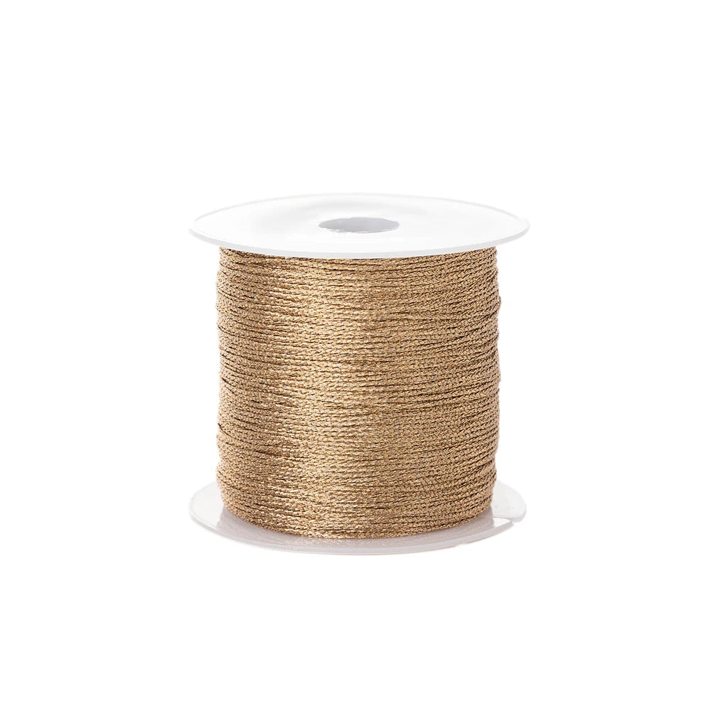 50m Crafts Nylon Cord Jewelry Making Beading Braided Satin String