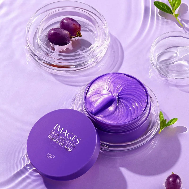 Images Grape Collagen Eye Mask – Moisturizing Patches, 60 Pcs Collagen Eye Mask Oasis Select Default Title
