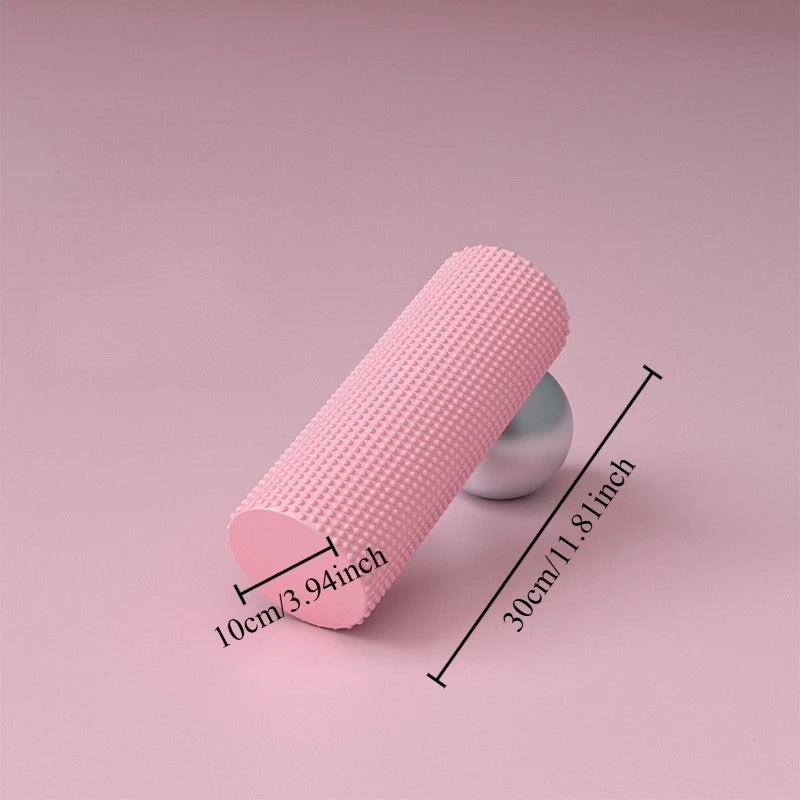Solid EVA Foam Roller for Beginners Yoga Column Muscle Relaxer Massage Roller for Pilates Lumbar Relief Fitness Equipment Oasis Select