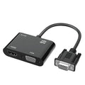 VGA to VGA Female HDMI-Compatible Adapter Splitter with 3.5mm Audio Converter Support Dual Display for Projector HDMI-Compatible Oasis Select VGA to VGA HD 0.12m