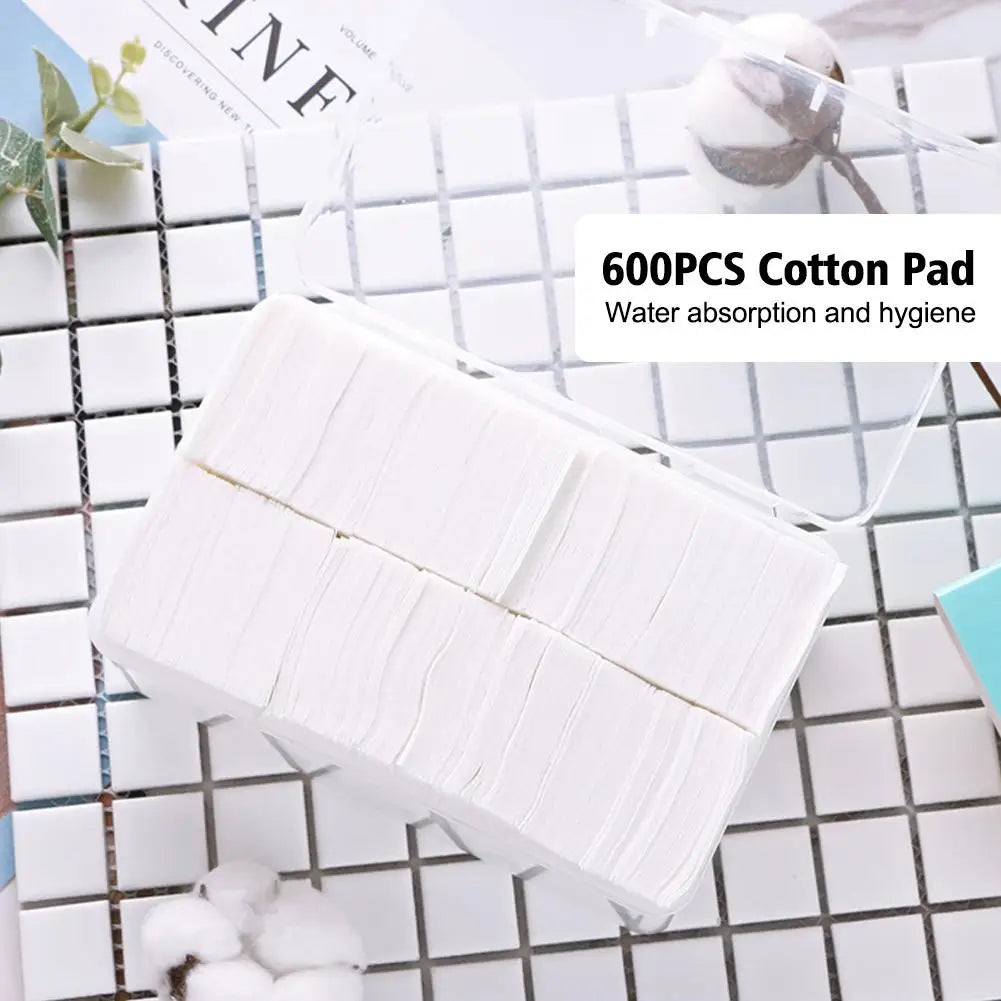 600pcs Disposable Cotton Pads – Makeup Remover & Microblading Disposable Cotton Pads Oasis Select