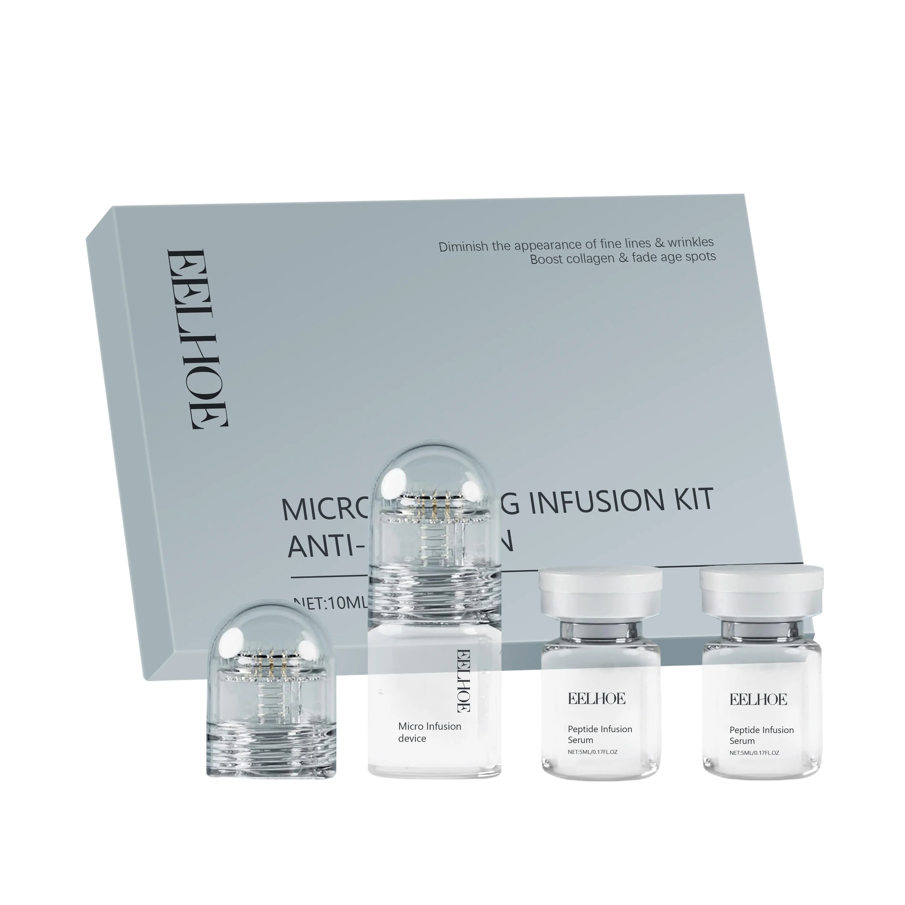 Hyaluronic Acid Facial Roller Set – Daily Hydration & Cleansing