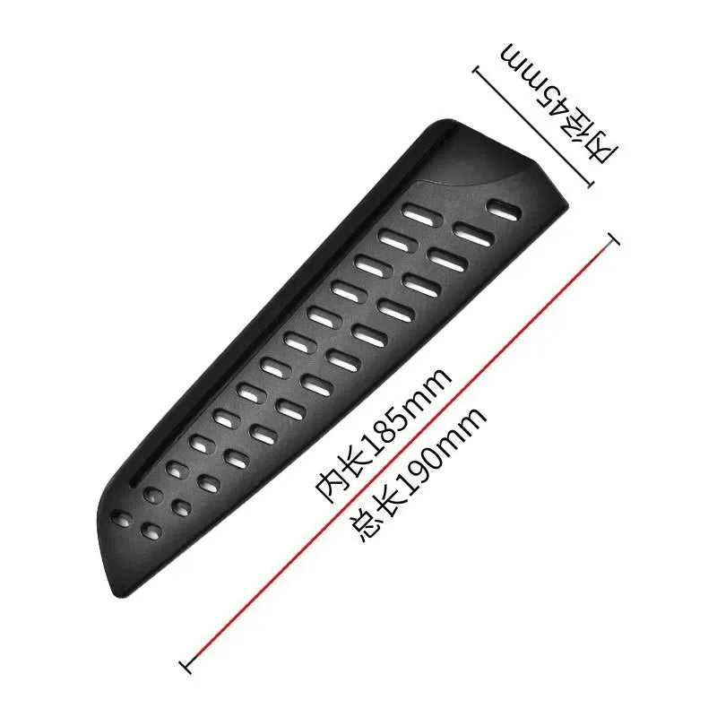 Kitchen Knife Sheath Black Plastic Knife Covers Knife Blade Protector Cover Edge Guards Case Kitchen Accessories 3.5-8 Inches Oasis Select 7RS