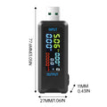 Voltage Meters Current Voltage Capacity Battery Tester USB Volt Current Voltage Doctor Charger Capacity Tester Meter Power Bank Oasis Select USB