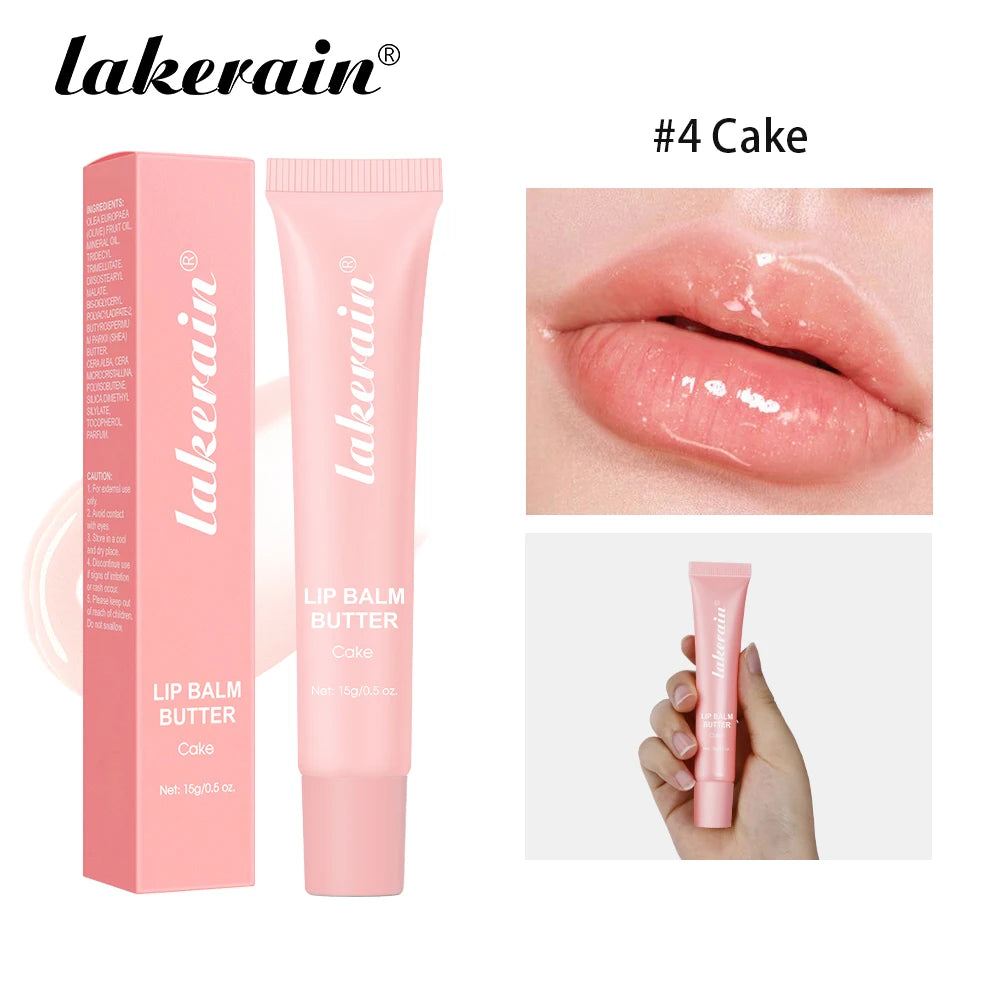 Hydrating Lip Balm Moisturizing Mirror Lip Gloss Lip Vanilla Mint Iced Coffee Cake Smell Non-greasy Transparent Lip Oil Makeup Oasis Select 4Cake