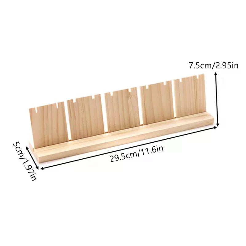 Wooden Earring Display Stand | Single, Double & Triple Row Jewelry Display Stand Oasis Select