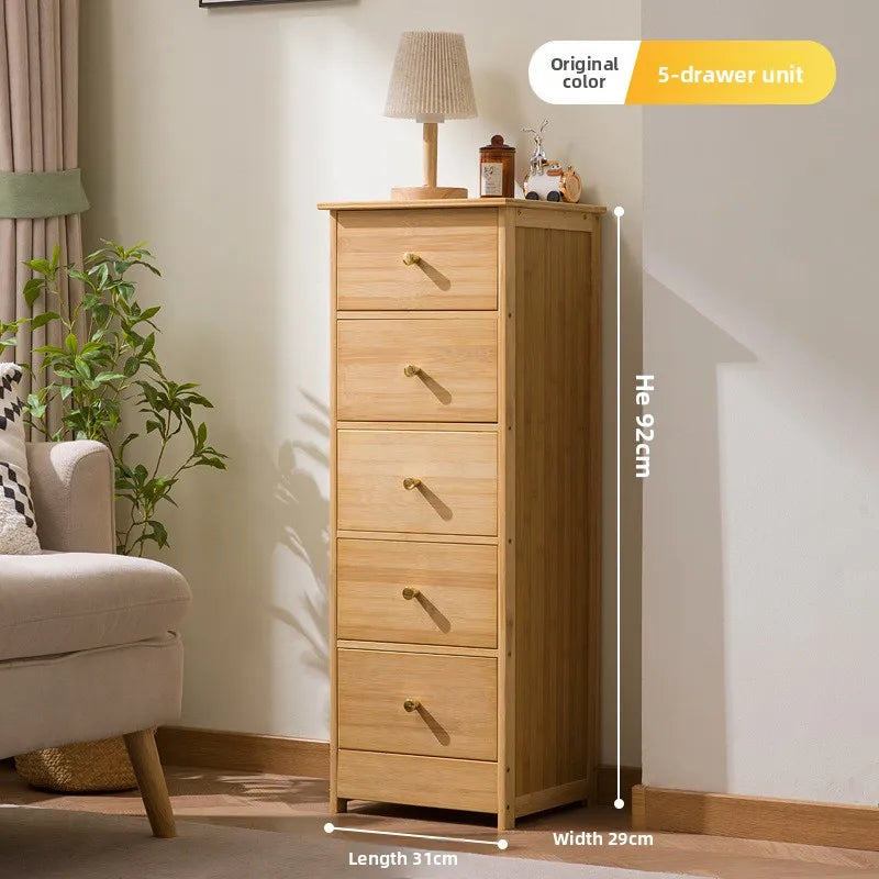 Bookcase storage cabinet chest cabinet lattice cabinet children's log storage bedside table multi-layer dining side cabinet Oasis Select Primary 5