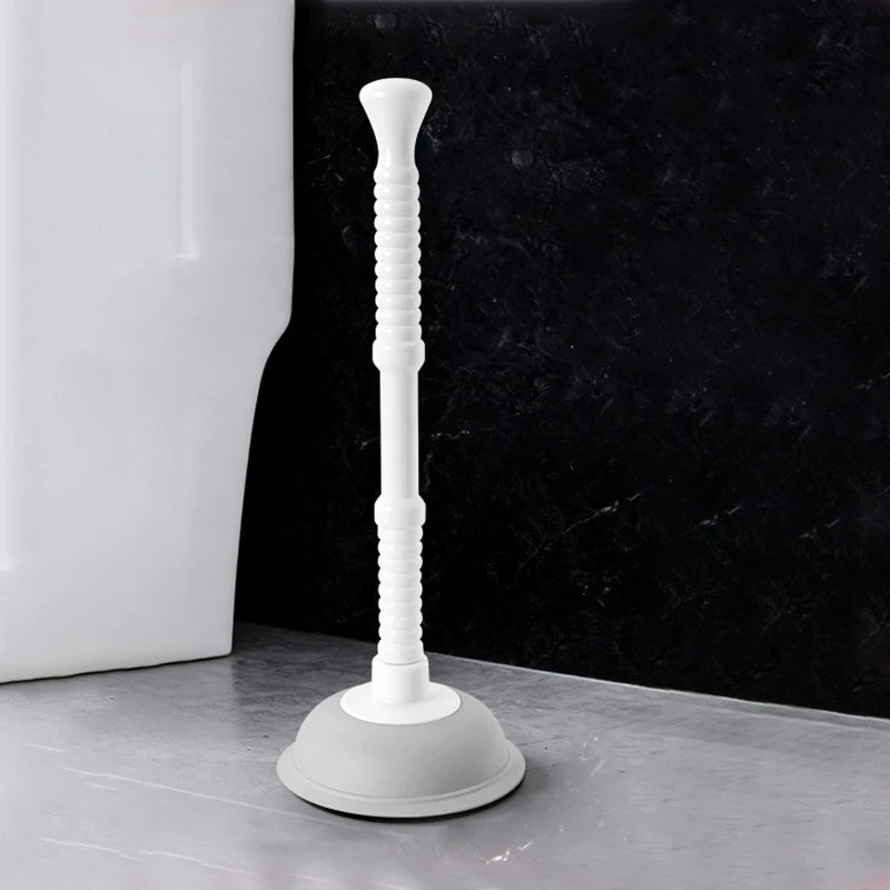 Silicone Vacuum Toilet Plunger | High-Pressure Drain Unblocker