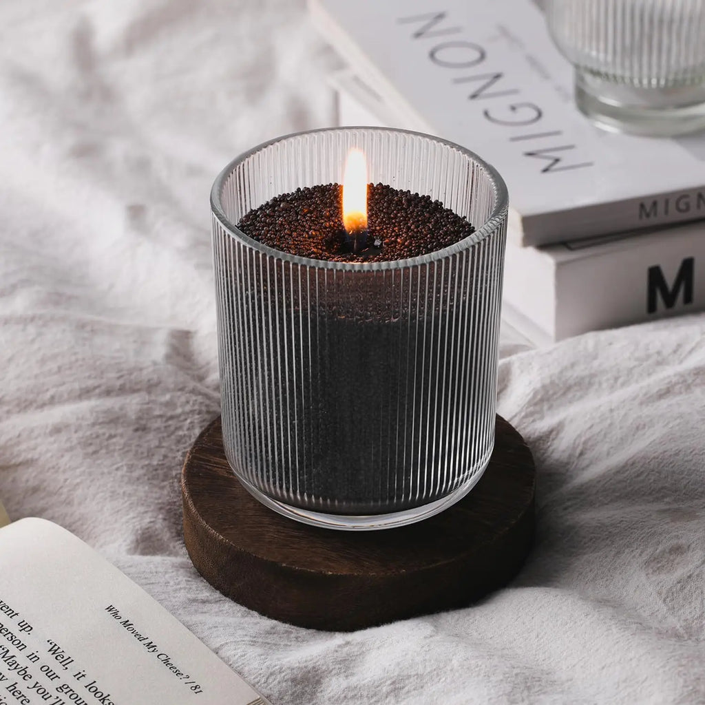 200G White Black Pearled Candle Sand Set with 10pcs Candle Wick DIY Handmade Materials For Beads Candle Making Kit Crafts Oasis Select