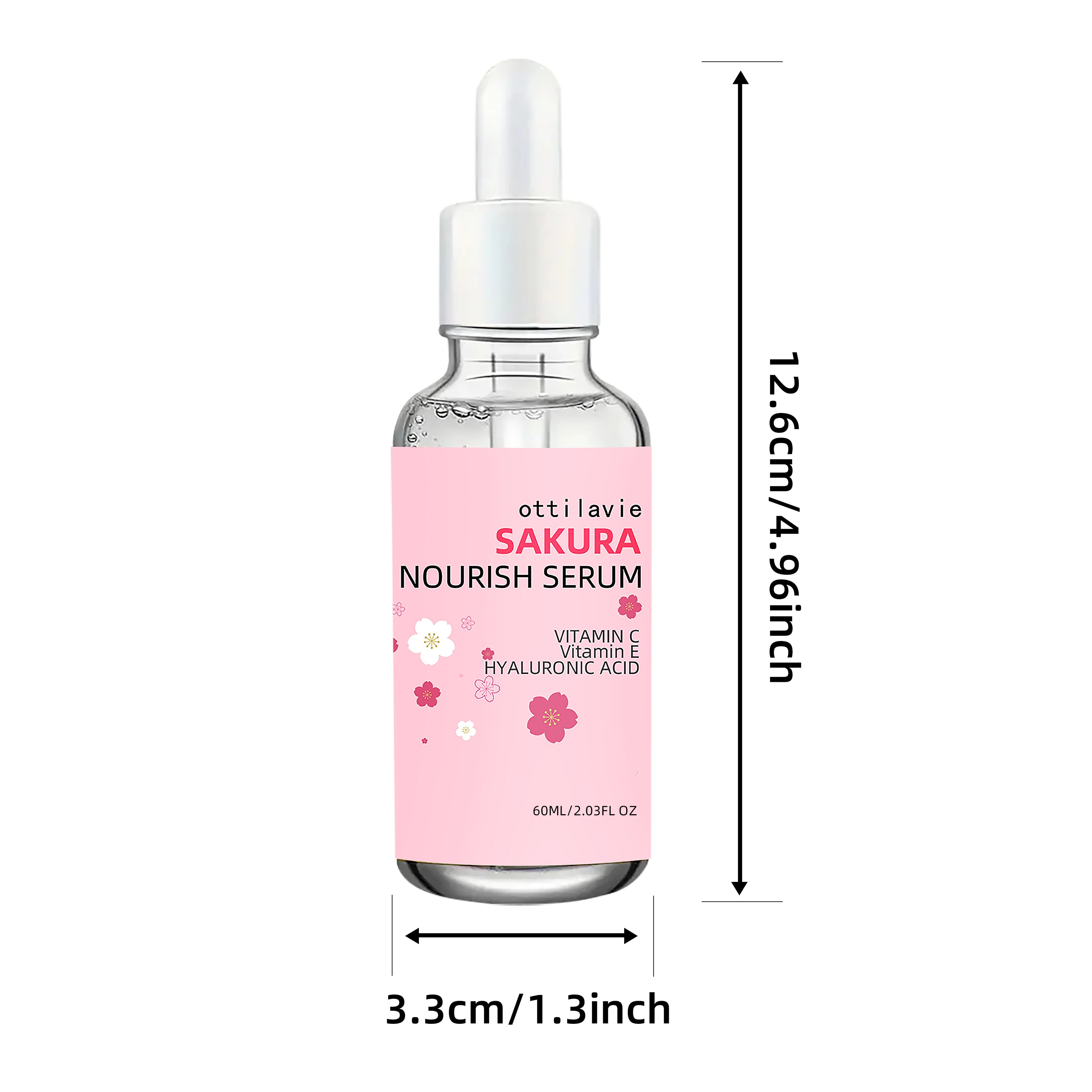 Ottilavie Sakura Serum 2PCS – Niacinamide & Hyaluronic Acid Brightening Face Serum Oasis Select