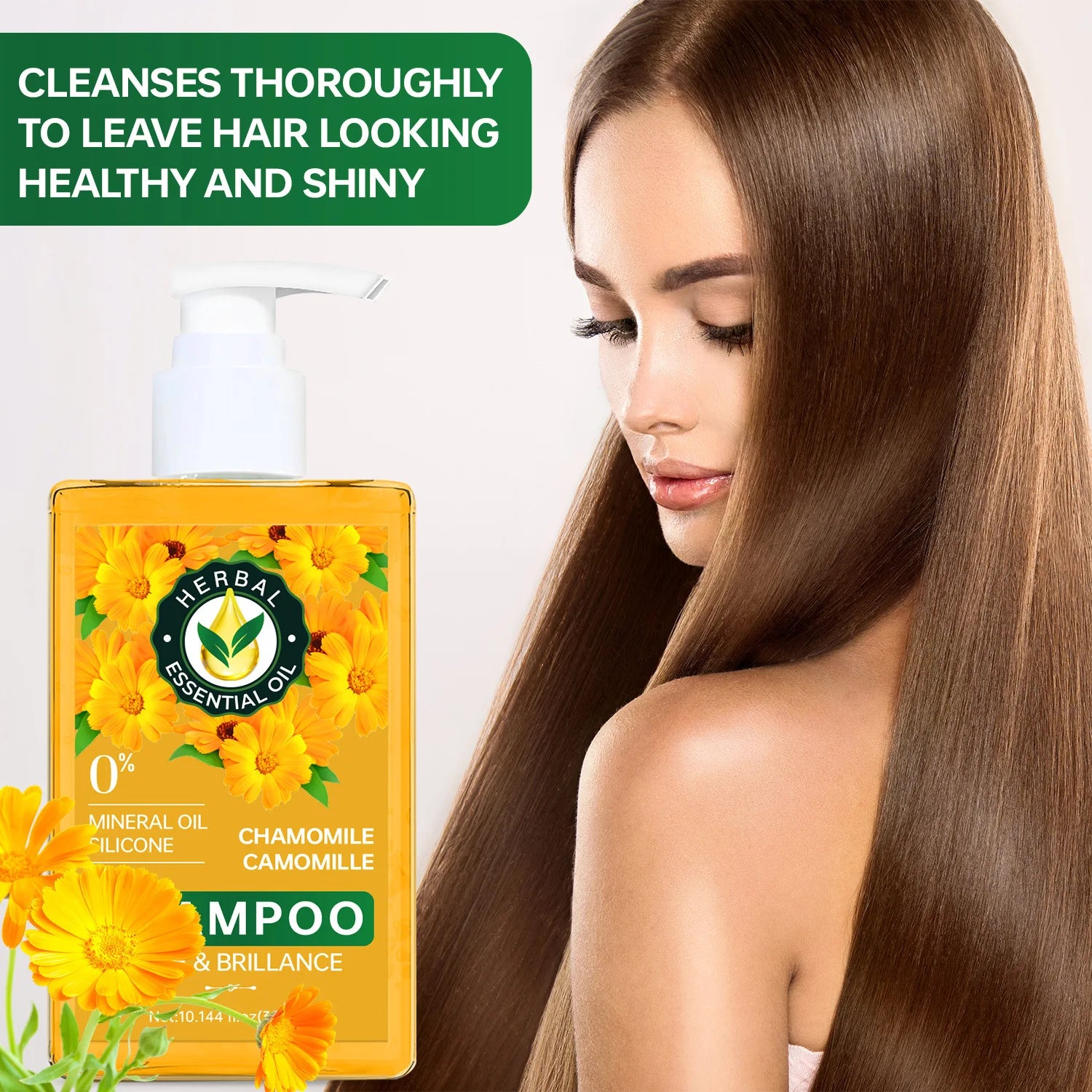 Herbal Essential Oil Shampoo – Chamomile, Aloe Vera & Passion Fruit