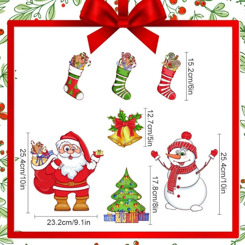 Christmas Magnetic Refrigerator Garage Door Car Body Decoration Festive Atmosphere Christmas Home Decoration Oasis Select CT125