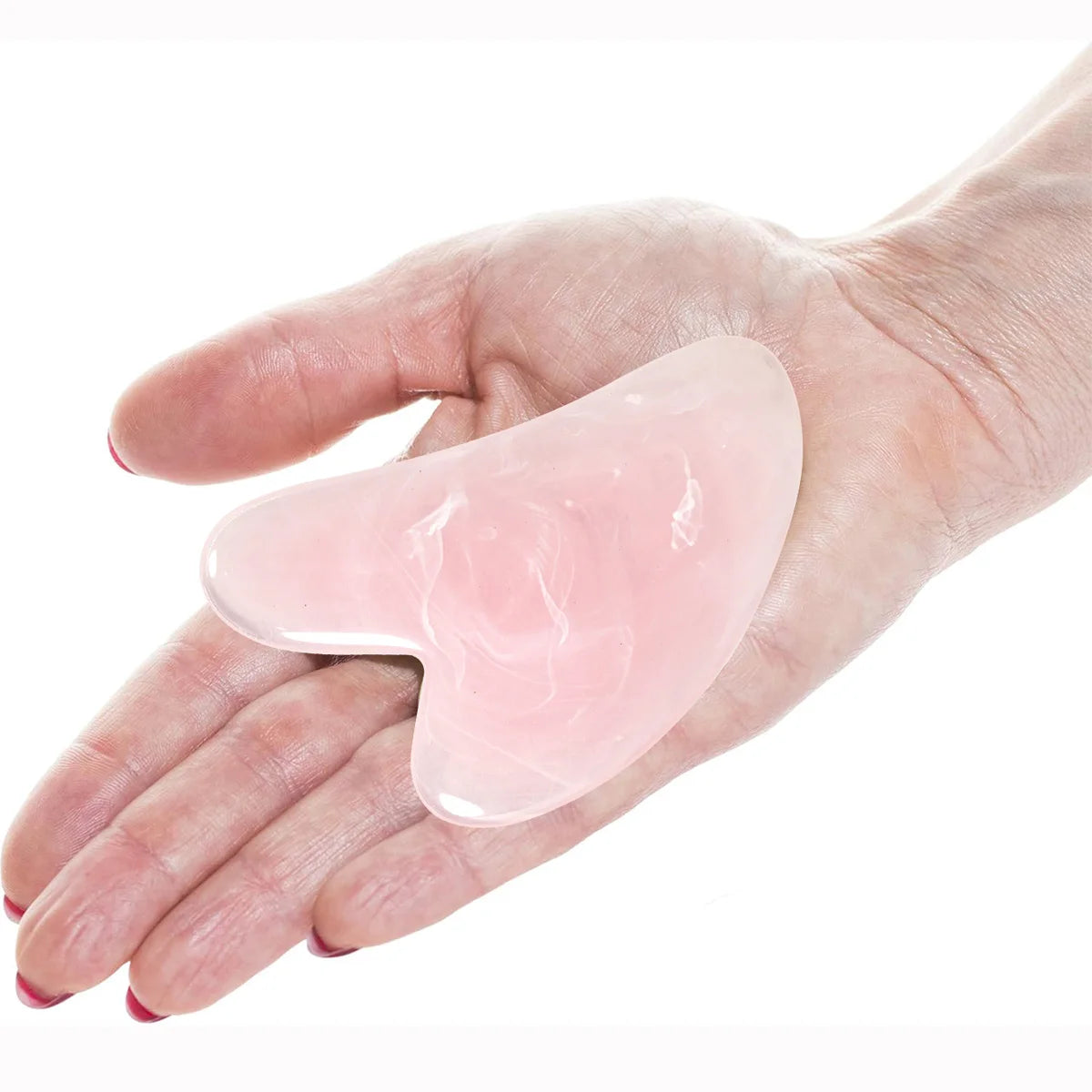 Heart-Shape Gua Sha Face Massager – Rose Quartz Scraping Board Gua Sha Face Massager Oasis Select