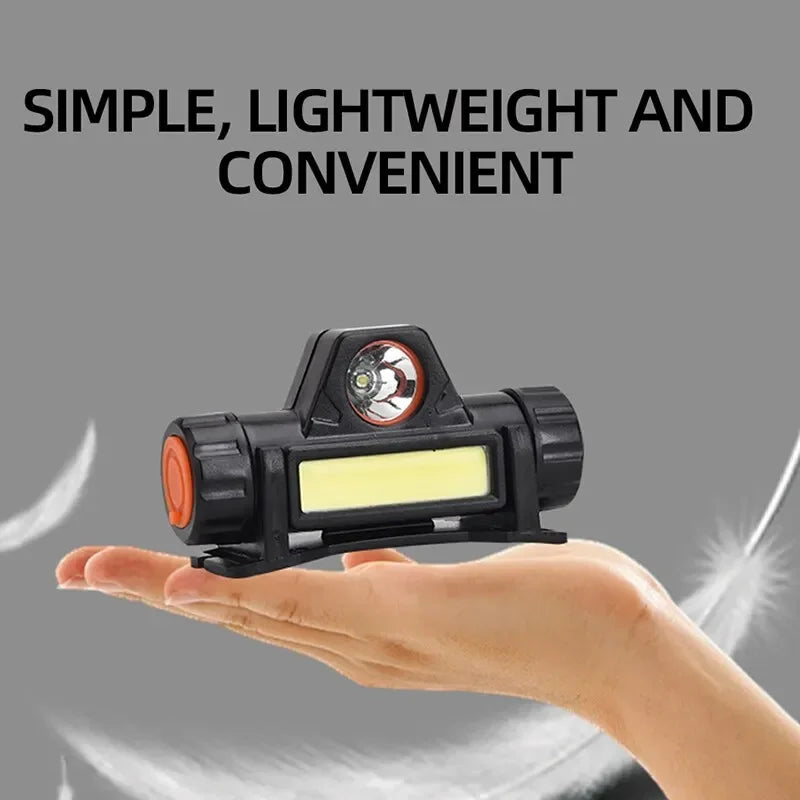 Rechargeable COB LED USB Headlamp Strong Magnetic Powerful Headlight Super Bright Waterproof Head Torch For Outdoor Fishing Oasis Select