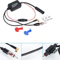 3-in-1 Car Radio Antenna Signal Booster FM AM DAB Antenna Amplifier for Cars New Oasis Select black