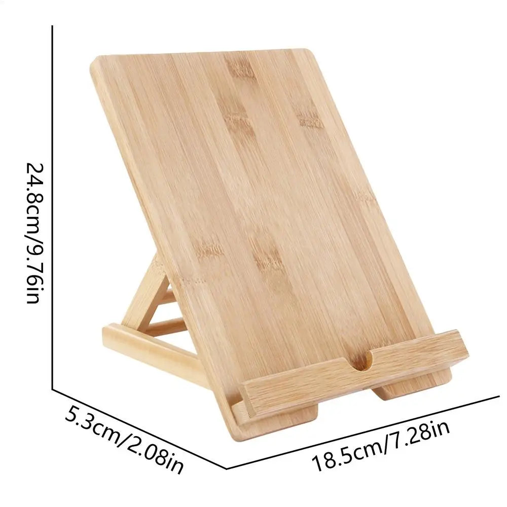 Tablet Stand Holder Wooden Adjustable Book Holder Reading Rest Holder Kitchen Cookbook Stand Desktop Cell Phone Stand For Oasis Select Plate type