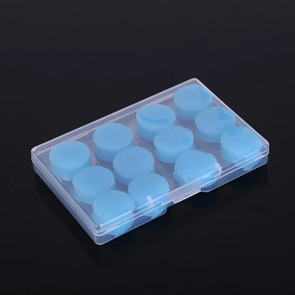 12Pcs Silicone Sleeping Ear Plugs Noise Reduction Anti Snore Sound Insulation Earplug Sleep Ear Protection Reusable Ear Plugs Oasis Select