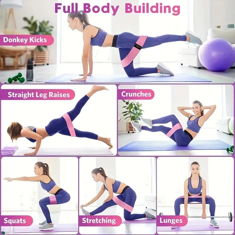 3pcs Yoga Squat Butt Belt Butt Rally Resistance Belt, Butt Lift Ring Elastic Belt Rally Ring Stretch Belt,Christmas Gifts Oasis Select