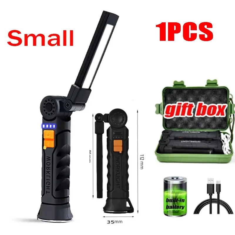 KDULIT Folding Magnetic LED Work Light | Rechargeable Camping