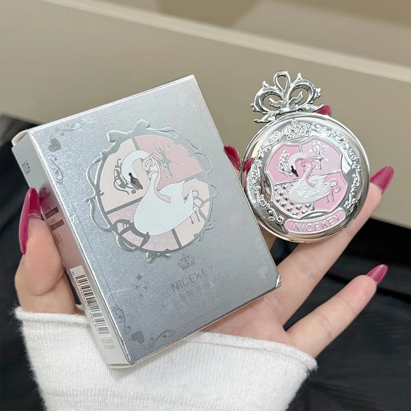 NICEKEY Pink Ballet Matte Blush Powder | Long-Lasting Contour