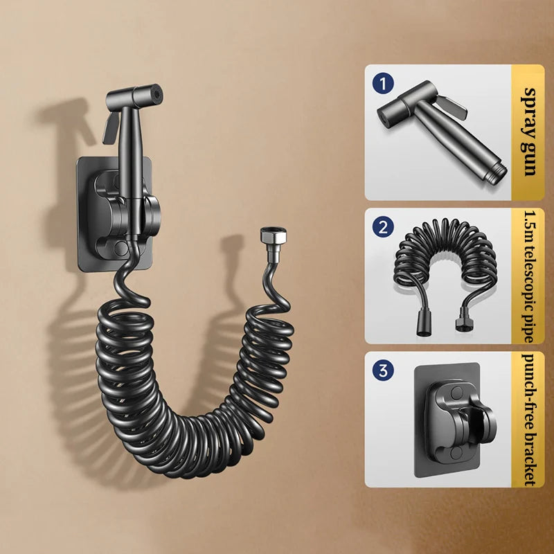 High Pressure Toilet Sprayer Gun – 1 In 2 Out Corner Valve
