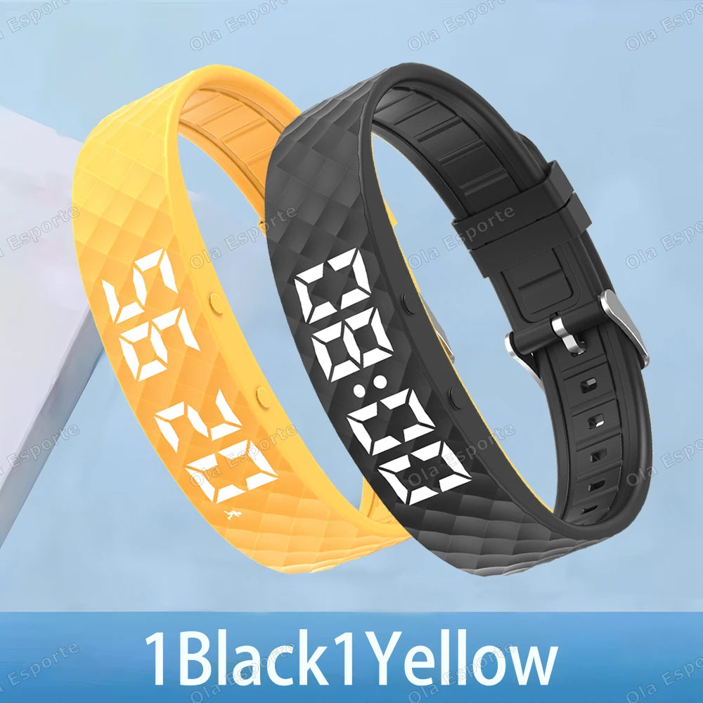 Smart Fitness Wristband LED Pedometer Sleep Tracker IP65