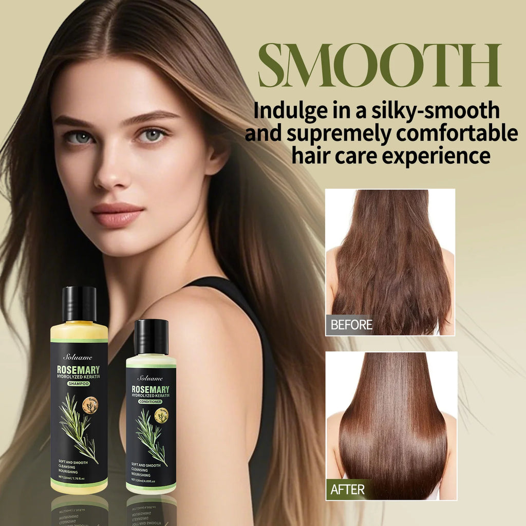 Rosemary Keratin Shampoo & Conditioner Set – Repairs Damaged Hair Shampoo & Conditioner Set Oasis Select