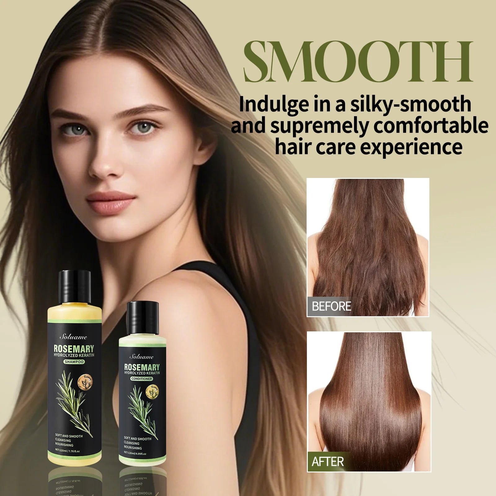 Rosemary Keratin Shampoo & Conditioner Set – Repairs Damaged Hair Shampoo & Conditioner Set Oasis Select